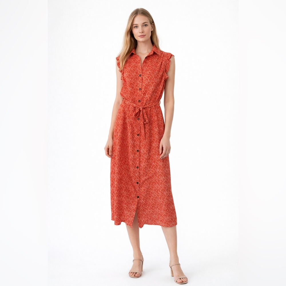 Anthropologie Monteau Los Angeles Floral Midi Dress